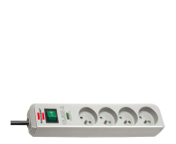 BRENNENSTUHL "ECO-LINE" 1,5M, SZARY,4 GNIAZDKA - 1126670 - zdjęcie 1